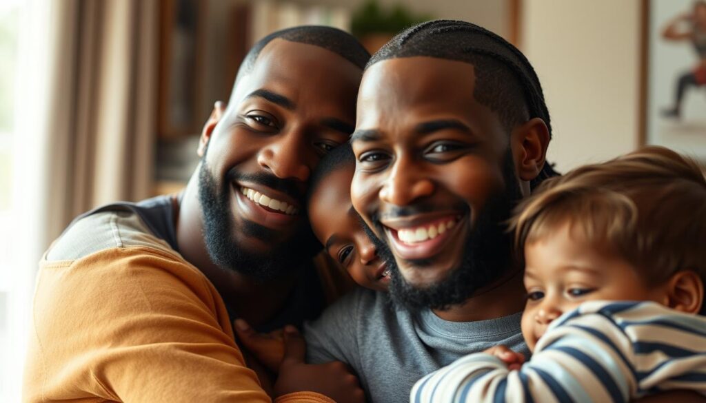 A warm, family portrait of Chris Paul and his loved ones in an intimate, candid setting. A mid-shot framing captures the NBA star embracing his wife and children, their faces filled with joy and affection. Soft, natural lighting bathes the scene, creating a cozy, domestic atmosphere. The background is blurred, keeping the focus on the loving bonds of this close-knit family as they savor a private moment together, showcasing Chris Paul's priorities beyond the court.